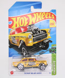 Hot Wheels '55 Chevy Bel Air Gasser Tri Five Terror Yellow 2023