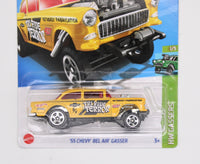 Hot Wheels '55 Chevy Bel Air Gasser Tri Five Terror Yellow 2023