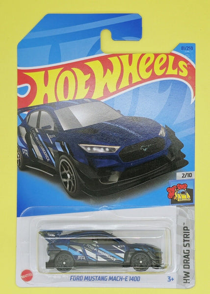 Hot Wheels Ford Mustang Mach-E 1400 (Blue) 2023 HW Drag Strip 2/10