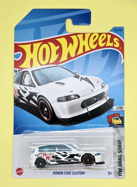 Hot Wheels Honda Civic Custom (White) HW Drag Strip 7/10 2023